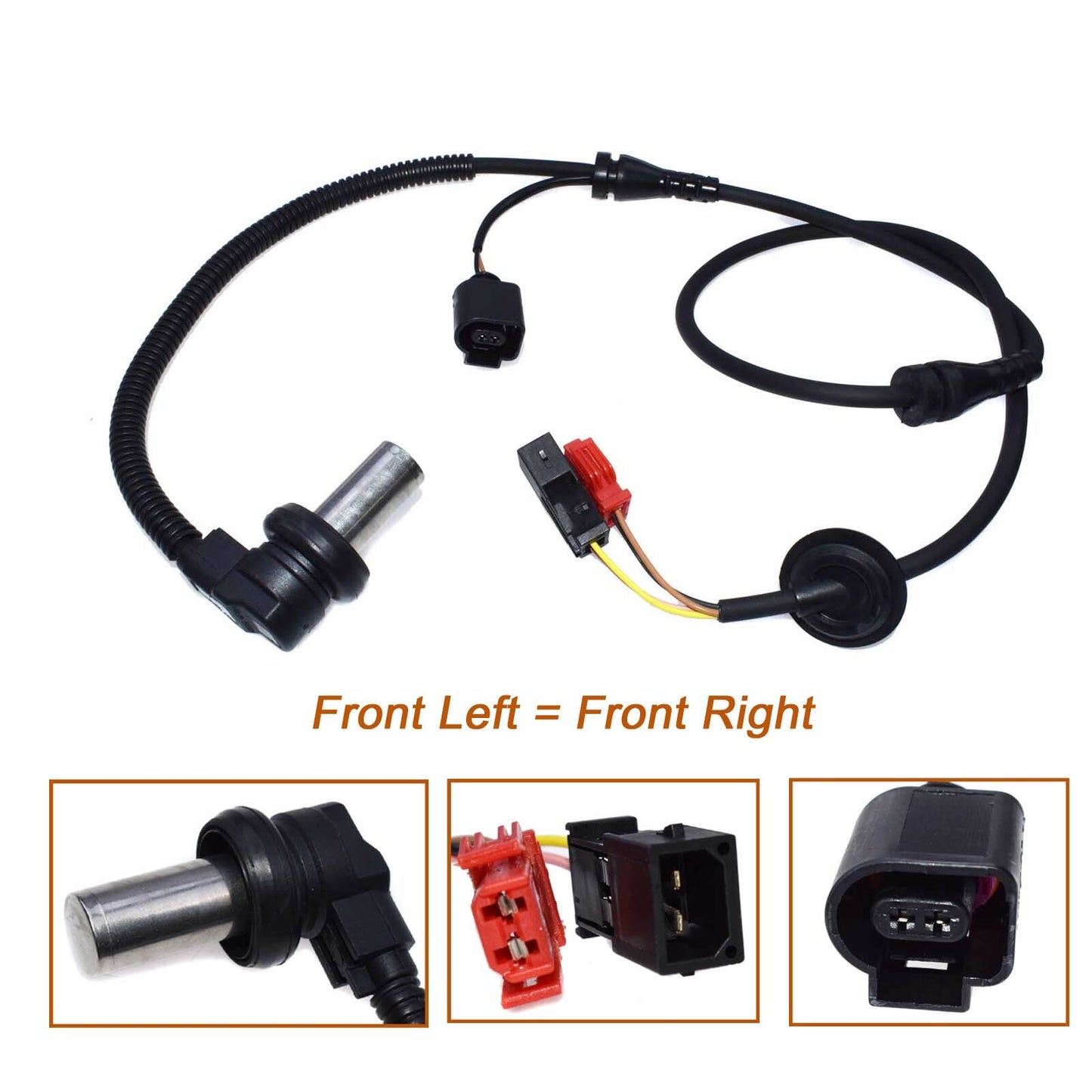 New ABS wheel speed sensor front L/R for Audi A4, A6, S4, and for Passat B5 8D0927803B- n