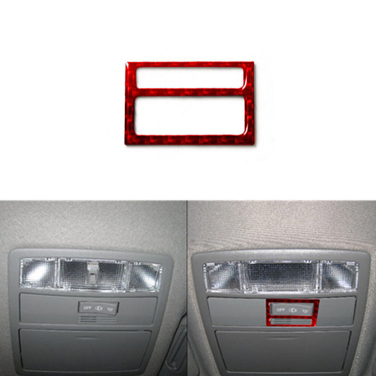 Red Carbon Fiber Overhead Console Control Trim Cover for Toyota for Camry 2007-2011