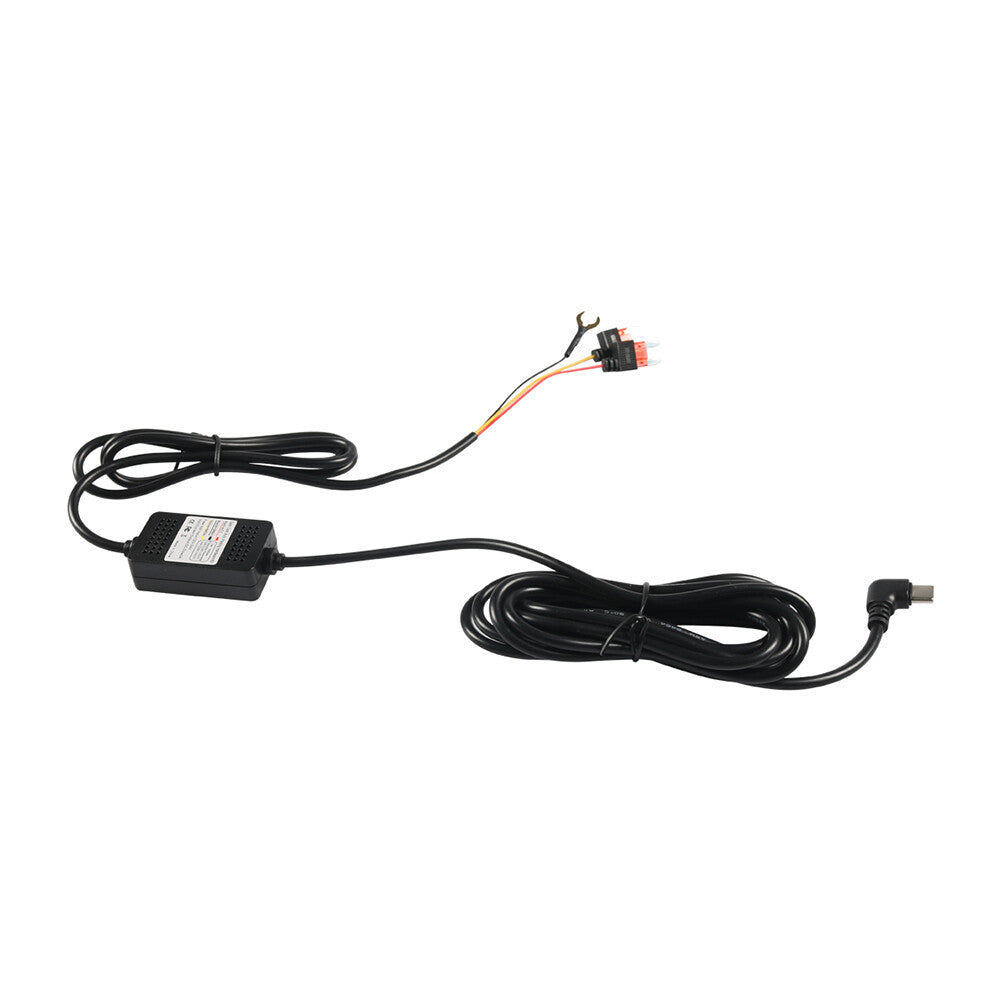 Universal Type C Hardwire Kit Hard Wire Cable Fuse 12/24V to 5V Car DVR