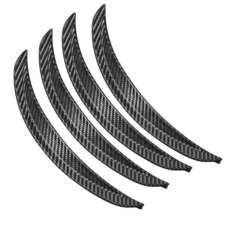 4X 43CM Auto Wheel Eyebrow Arch Protector Trim Lips Fender Cover Carbon Fiber¡Á4 v