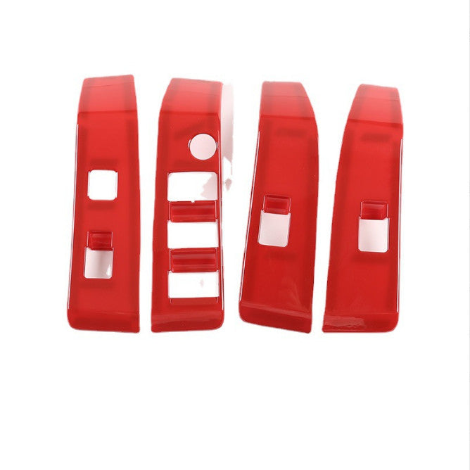Interior Window Switch Panel Cover Trim Red Fit For Tacoma 2016-2022 v