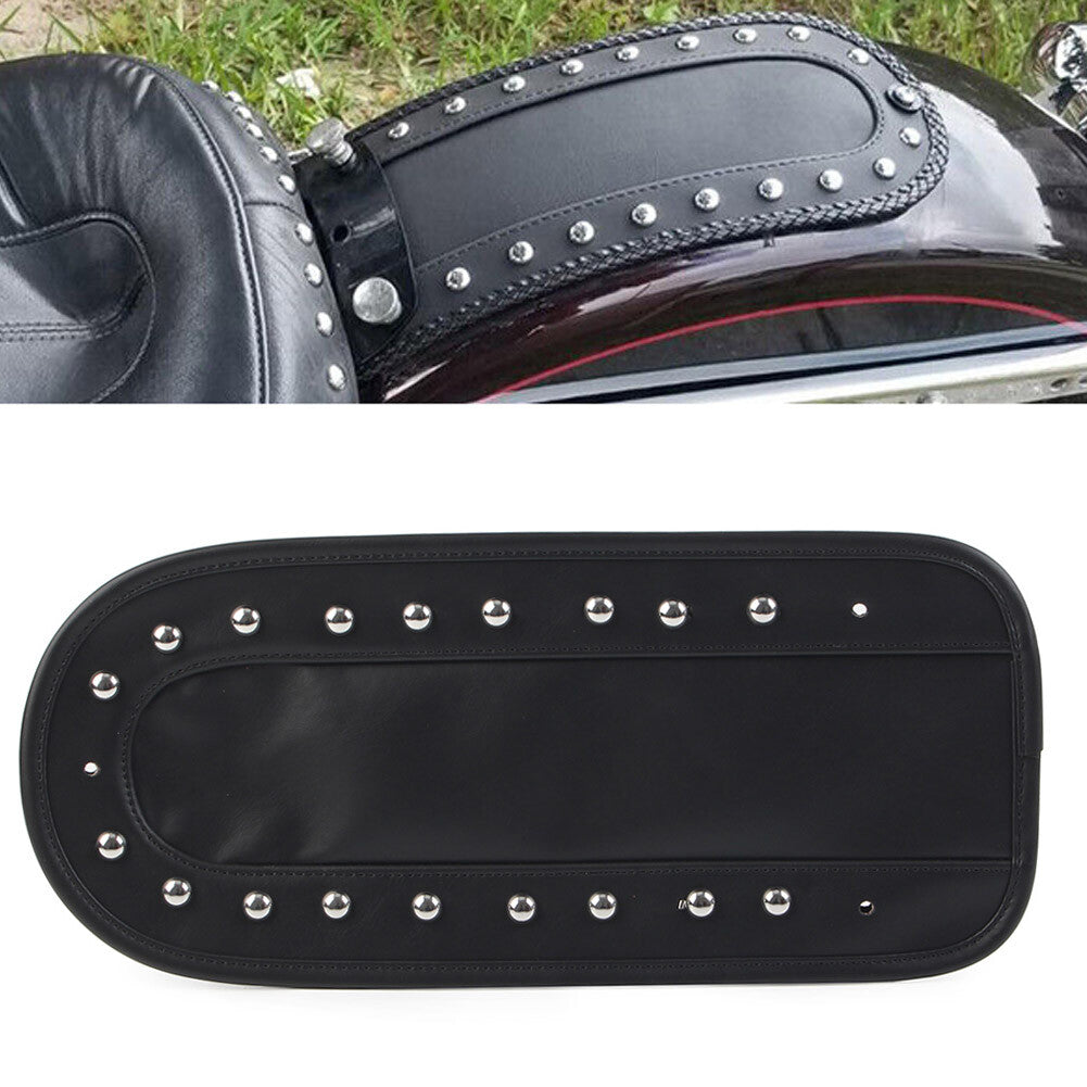 PU Leather Rear Fender Bib Solo for Seat for Harley Heritage Softail 2006-2017 Black