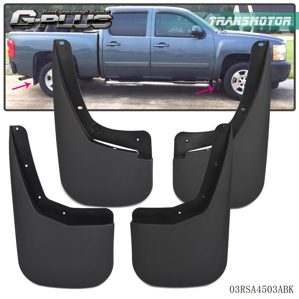 Splash Guards fits 2007 - 2013 for Silverado 1500 2500 3500 Mud Skin - v