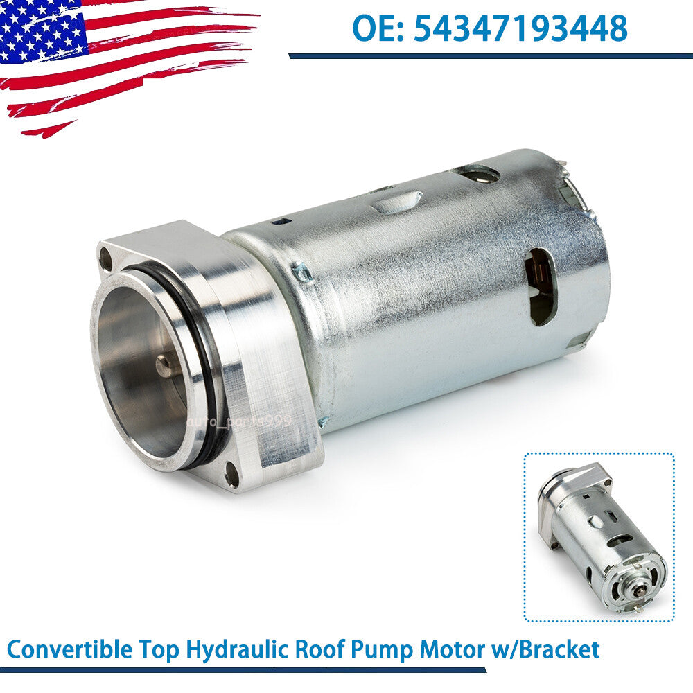 Convertible top hydraulic roof pump motor and bracket for Z4 E85 2.5 3.0L 03-08
