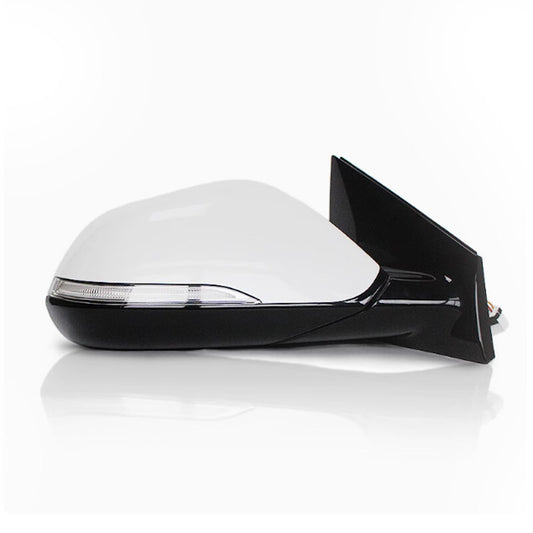 Right-side door mirror power folding thermal signal applicable to for Hyundai Sonata 2015-2018 White