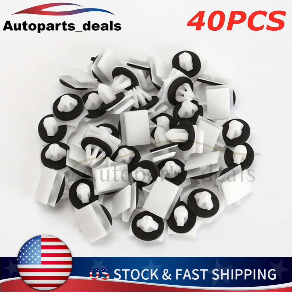 40X Rocker Panel Deck Cover Mold Clip Holder  for ford  Fusion MKZ 2013+