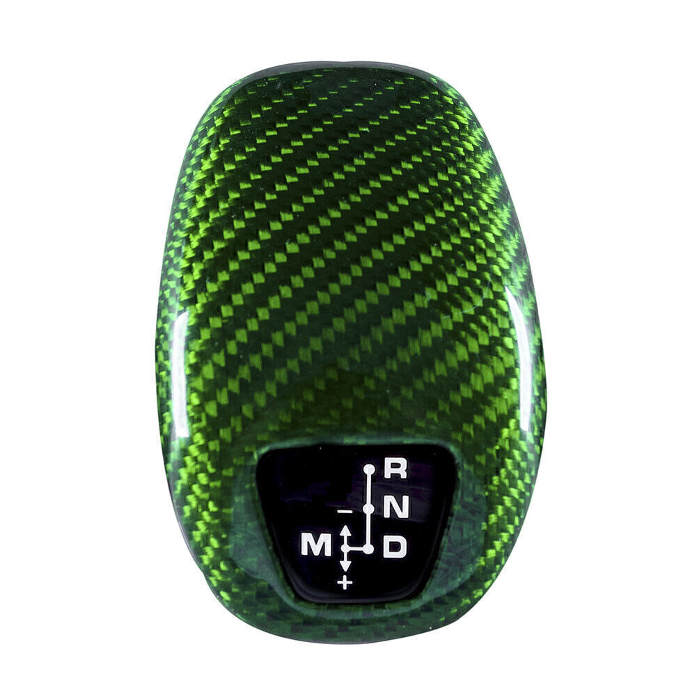 Green Carbon Car Gear Shift Knob Cover Trim for Panamera 971 Chassis G2 17-2025