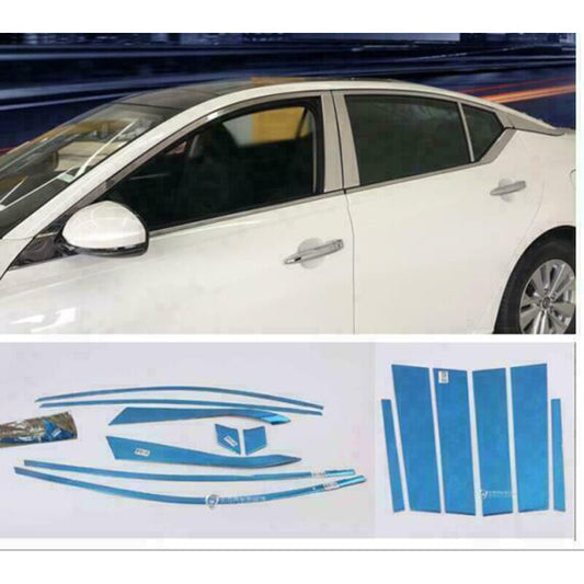 for Nissan Altima 2019-2024 Stainless Chrome Car top Window Sill Frame Trim 16PC