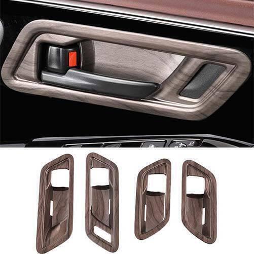 for Toyota BZ4X 23-2024 Peach Wood Grain Inner Door Handle Decorate Bowl Trim 4X