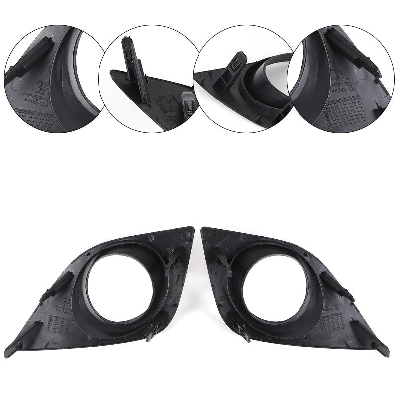 1 Pair Left+Right Front Fog Light Trims Set For 2014-2014 for Toyota for Corolla