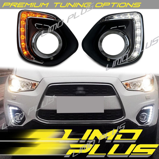 LED Daytime Running Lights (DRL) and Fog Lights for Mitsubishi ASX Outlander Sport 13-15 Q