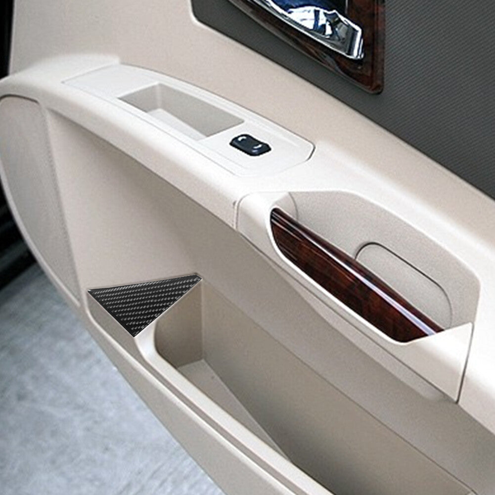 Red Carbon Fiber Rear Air Vent Outlet Cover Trim For W204 2007-13 v