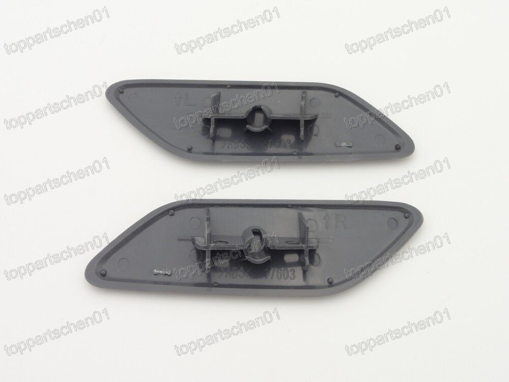 1Pair Front Headlight Washer Nozzle Spray Cover Cap Fit for Honda CRV 2012-2014 Q
