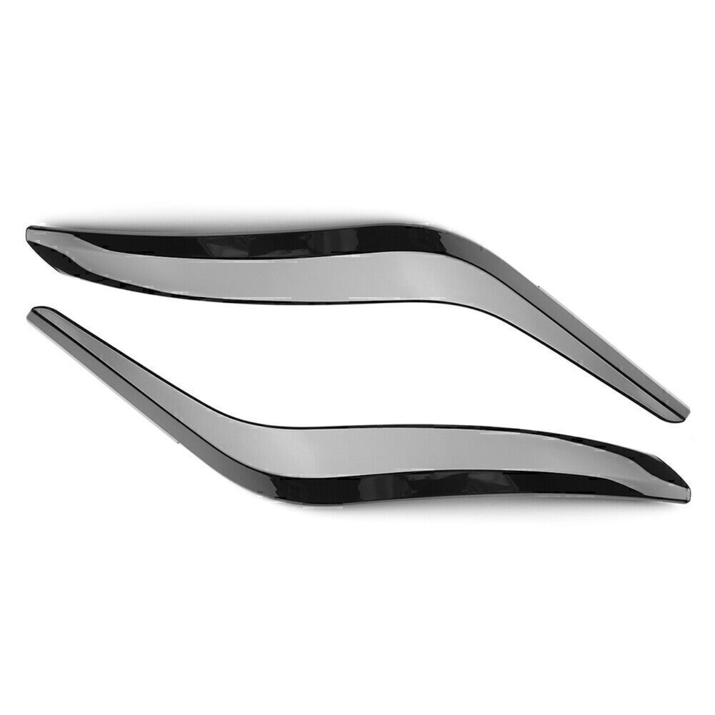 2x Car Inner Door Panel Handle Pull Trim Cover Fit for BMW X1 E84 2010-2016 15 Black