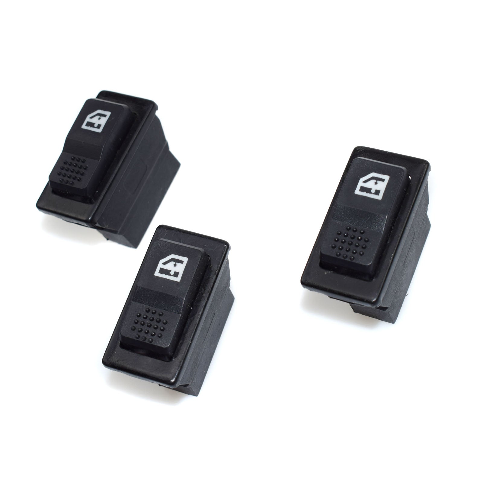 Brand new 5-pin power window switch for universal 12V 20A, signature set of 3 pieces - n