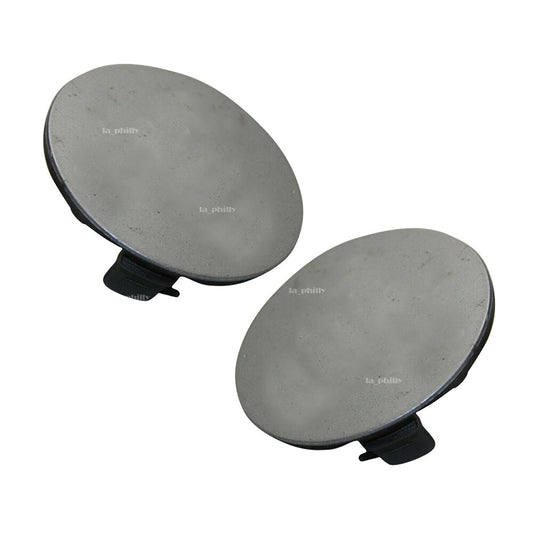 RHLH Trailer Cover Pair Front Bumper Trailer Tow Cap for Toyota Auris 2010-2012 Q