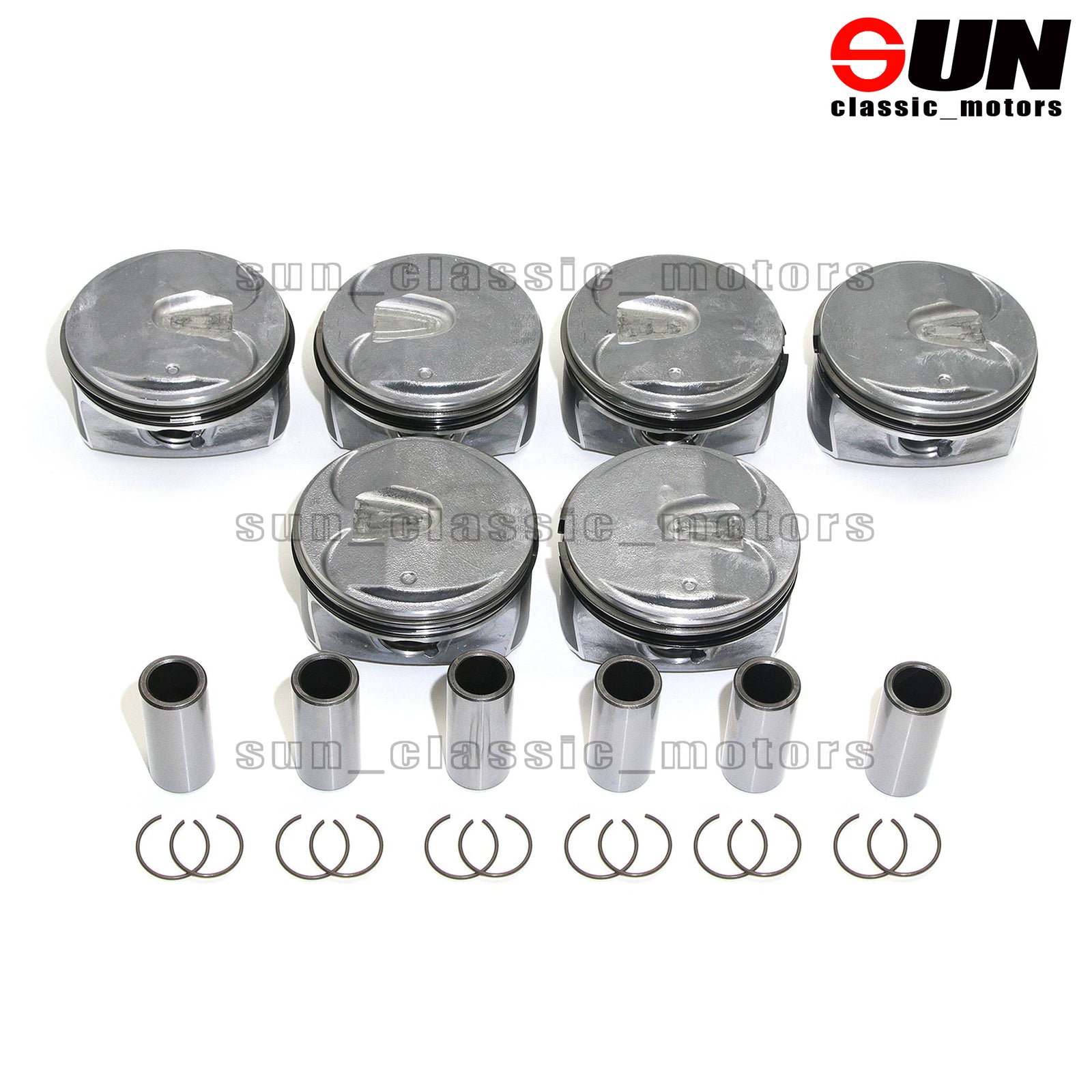 STD Pistons & Rings Kit Fit for GMC for Buick LaCrosse for Cadillac CTS SRX 3.0L