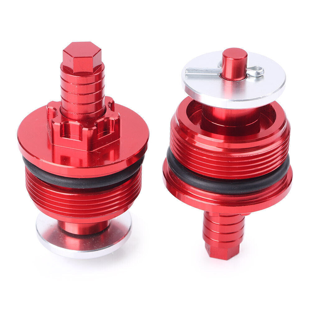 Red Front Preload Adjusters Fork Bolts Fit for Honda CBR250R Q
