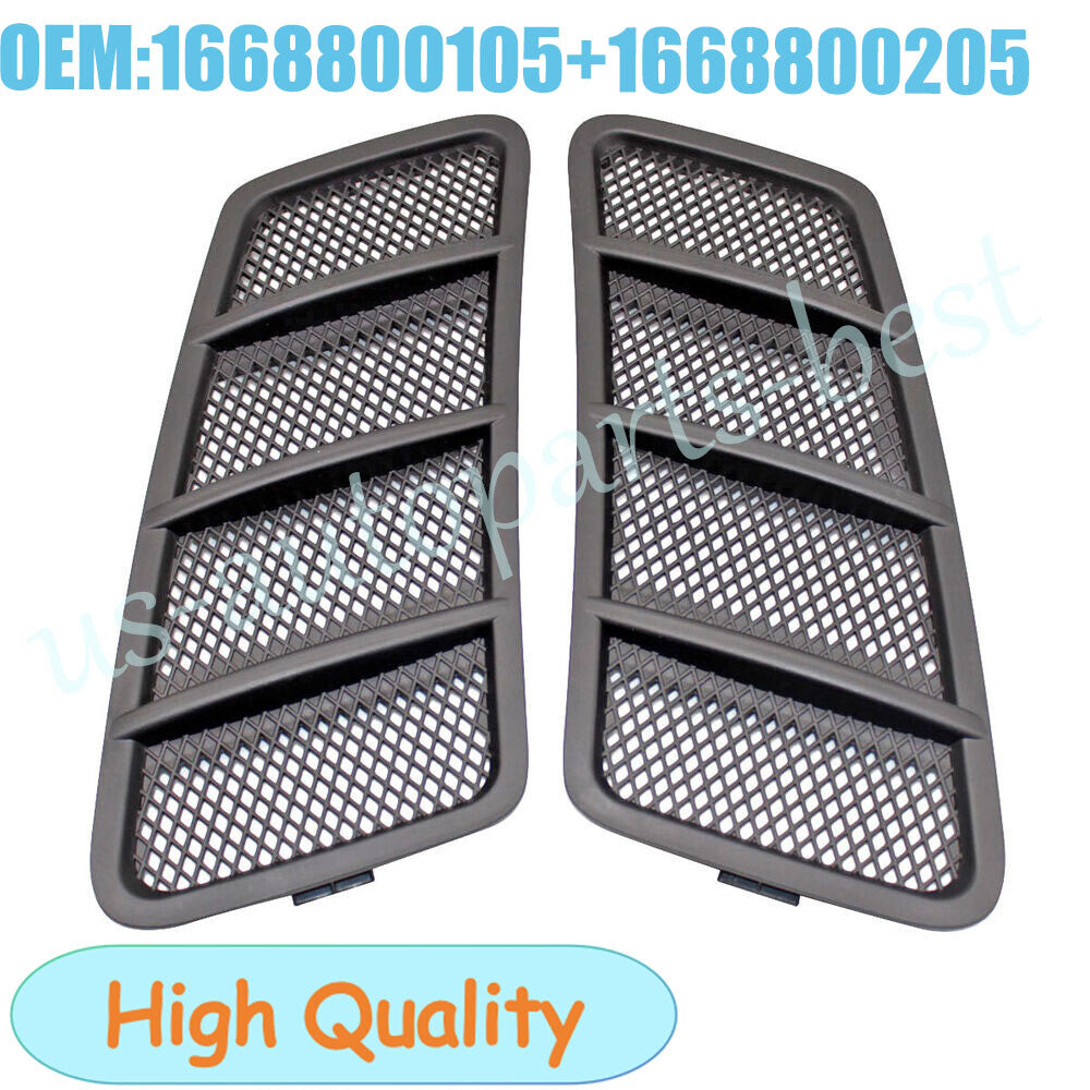 LeftRight Hood Air Vent Grille Cover for Mercedes W166 ML GL Class 2012-15