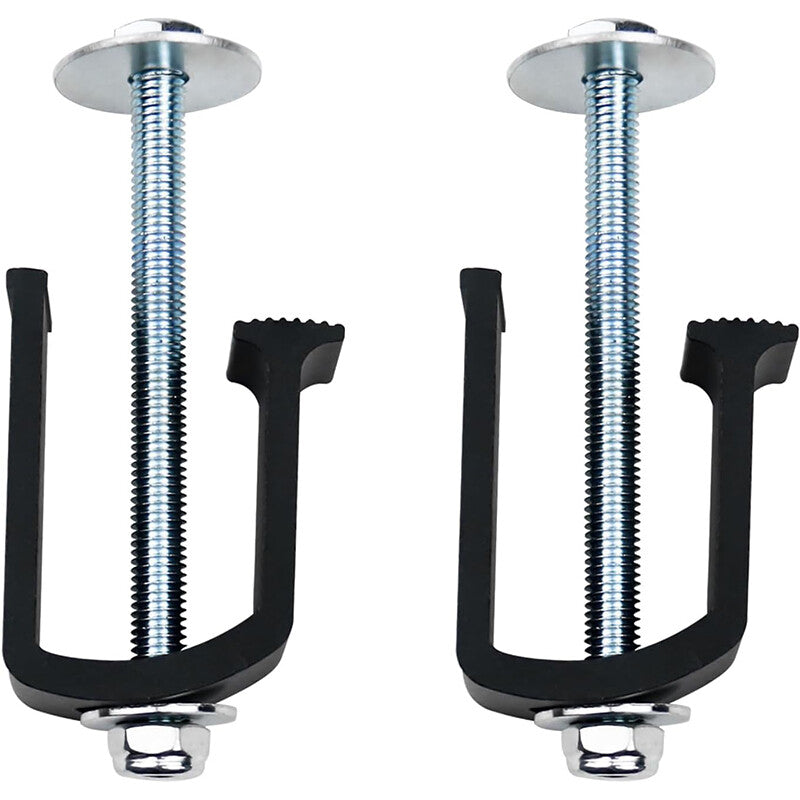 Black 2x Truck Bed Toolbox Clamps Aluminum Fastening Clamp Toolbox Mounting Kit