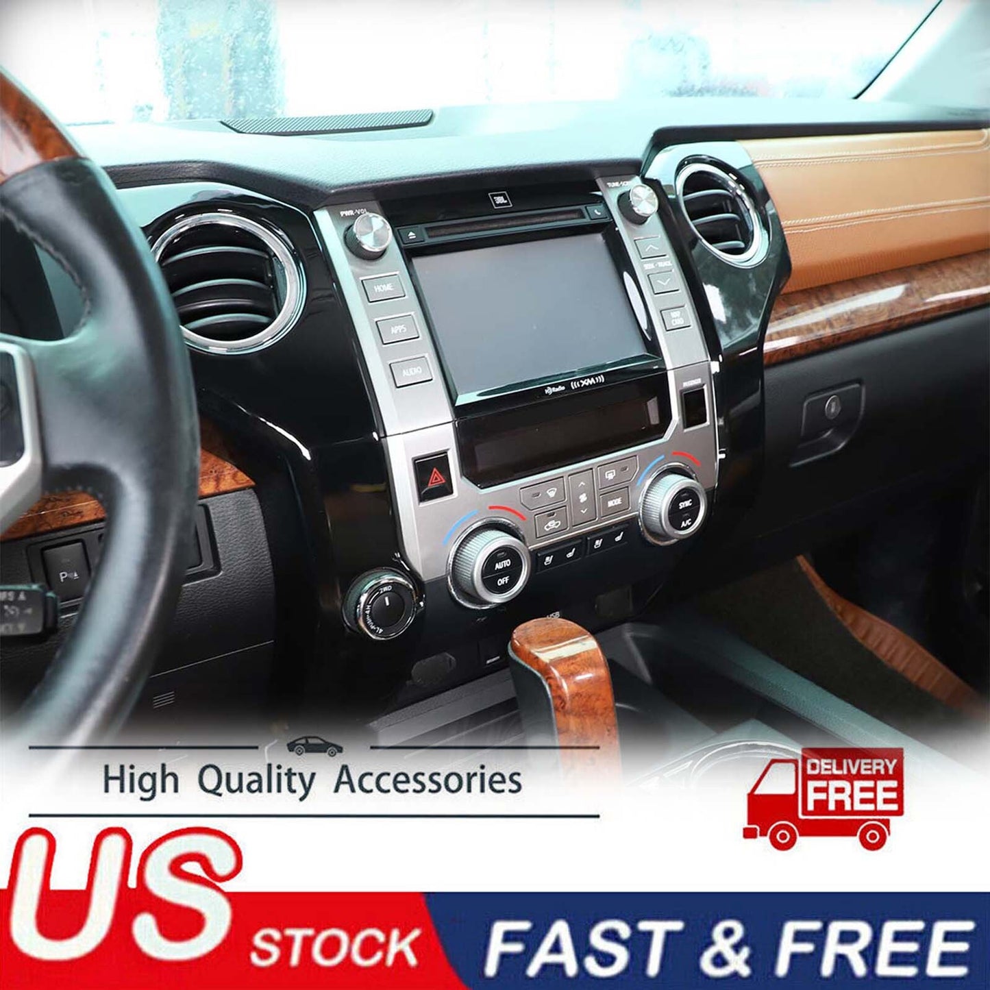 Suitable for Tenderra 2014 - 2021, Gloss Black Side Vent Socket Cover Trim 2-Piece Set n