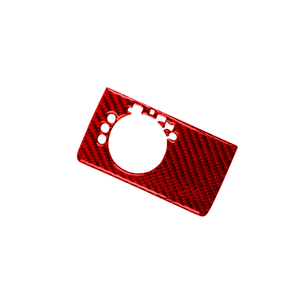 2Pcs Rear Window Lifter Panel Trim Frame Carbon Fiber for Acura TSX 2003-08 Red v