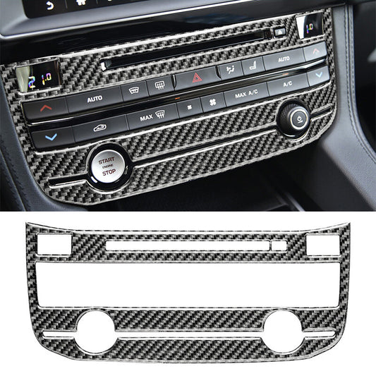 11X Carbon Fiber Digital Climate Center Console Trim Kit For 2012-2015 for Fiat 500 v