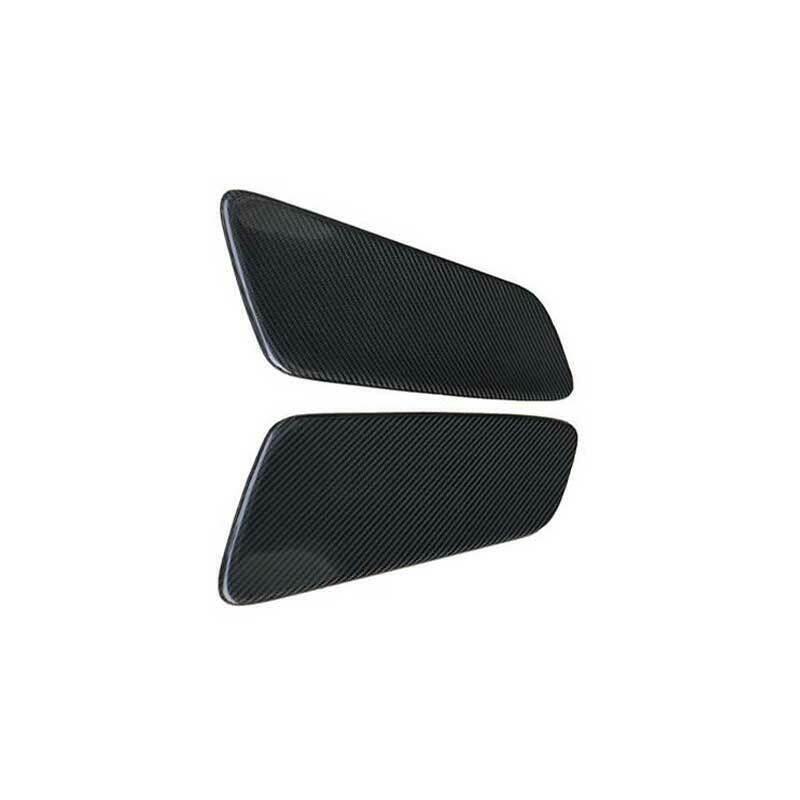 Fit for Ford for Mustang 2015-2022 Dry Carbon Fiber Rear Door Panel Strip Trim 2PCS