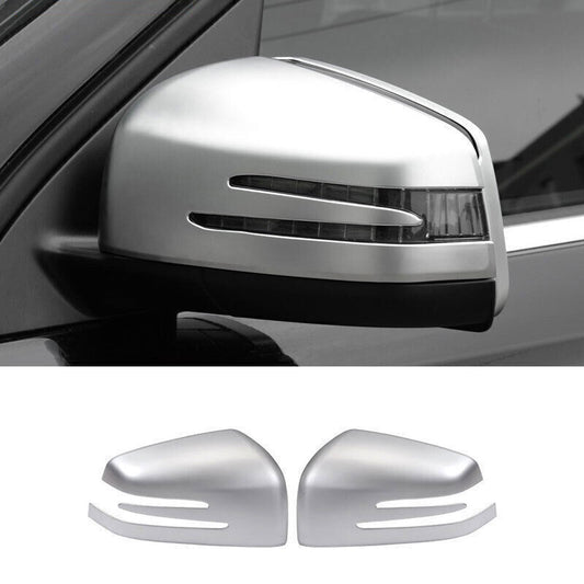 for Benz GLS GLE 2016-2019 Matt Silver Exterior Door Rear View Mirror Cover Trim