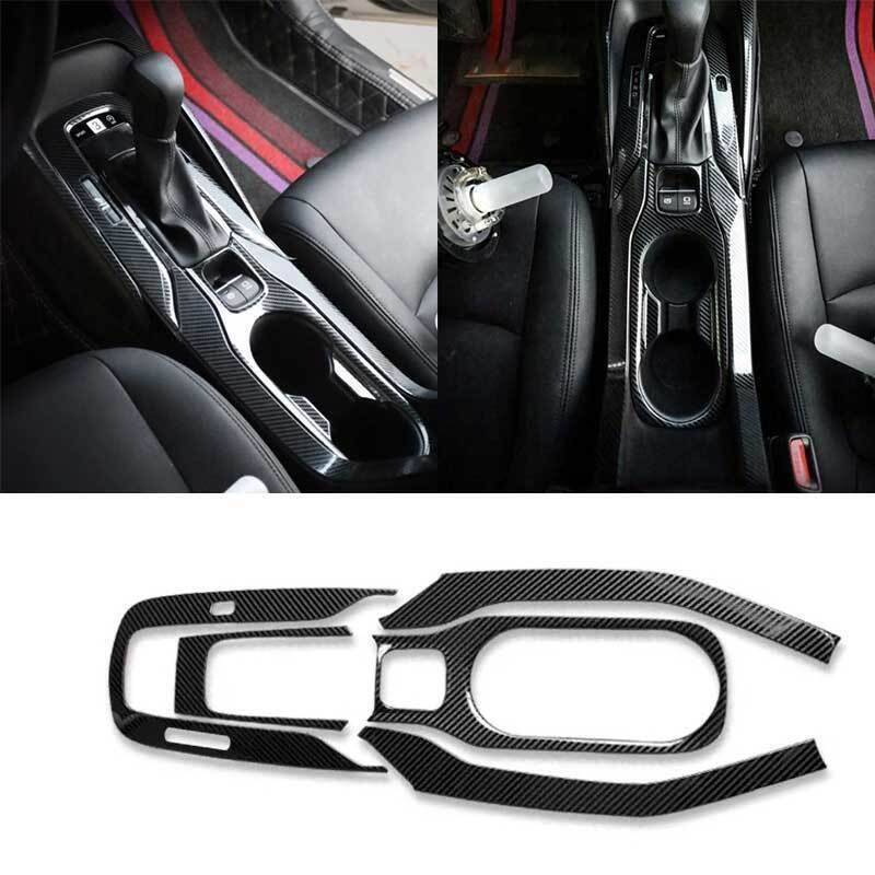 4x Carbon Fiber Pattern Car Side Canards Fin Body Tail Canard Chin Stickers- v