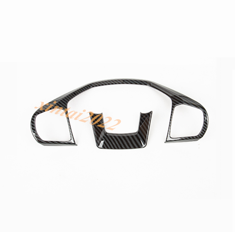for ford  Explorer 2020 2021 Carbon Fiber Steering Wheel Frame Decor Cover Trim