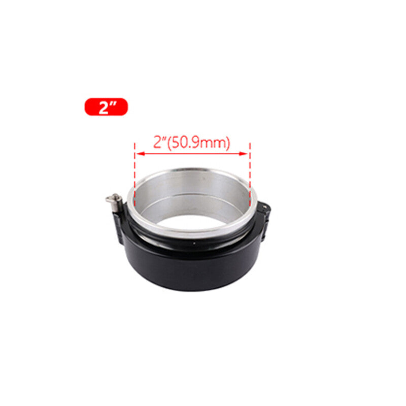 251mm Aluminum Quick Release V-Band Clamp Kit for Intake Intercooler Pipe Blk