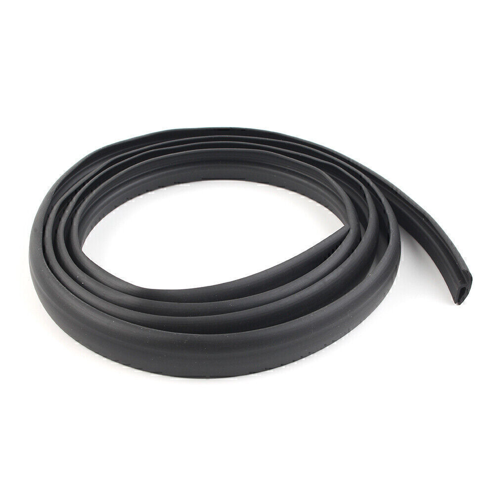 Auto Seal Under Front Windshield Panel Sealed Trim Moulding Strip Rubber Black Q