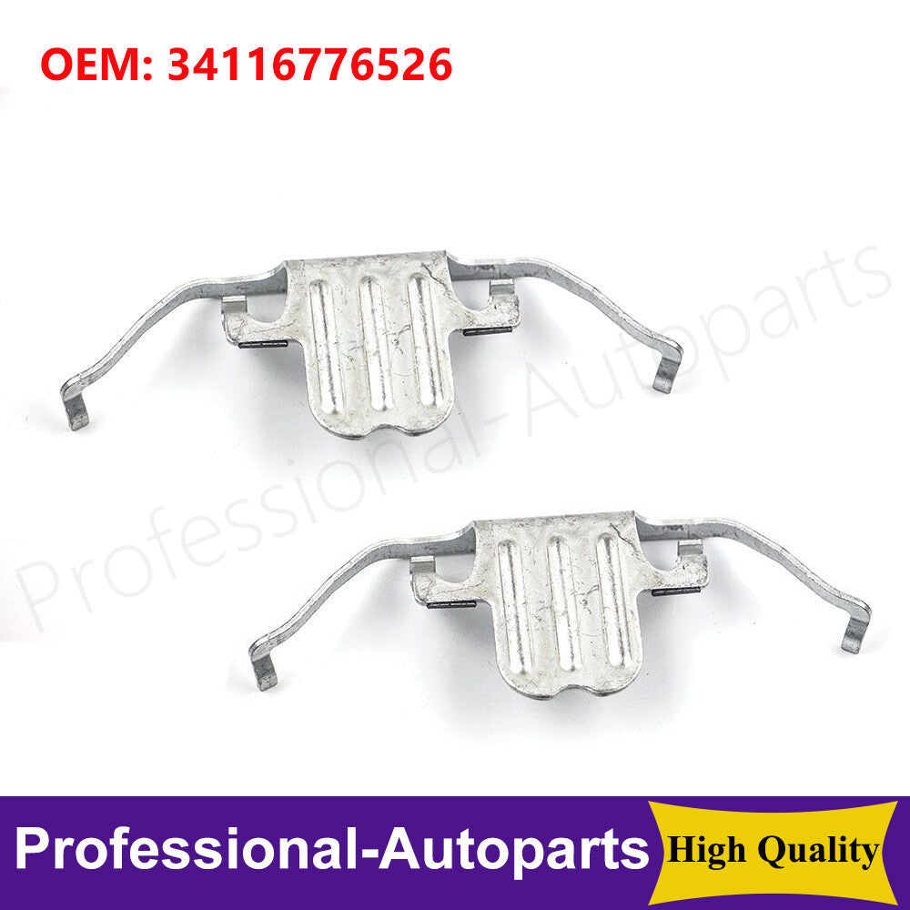 2PCS Spring Brake Pads Clips 34116776526 for BMW E60 E81 E84 E87 E88 E89 E90 Q