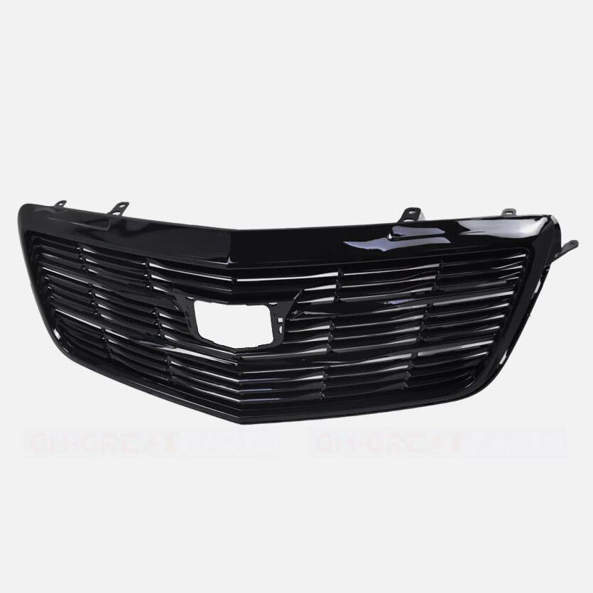 For 2015-2019 for Cadillac ATS Front Grille Upper Bumper Grill New Gloss Black