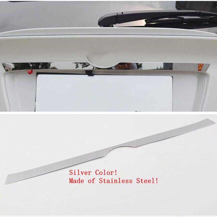 Silver Car Tail Door Rear Trunk Lid Up Strip Cover for Toyota C-HR CHR 2016-2021
