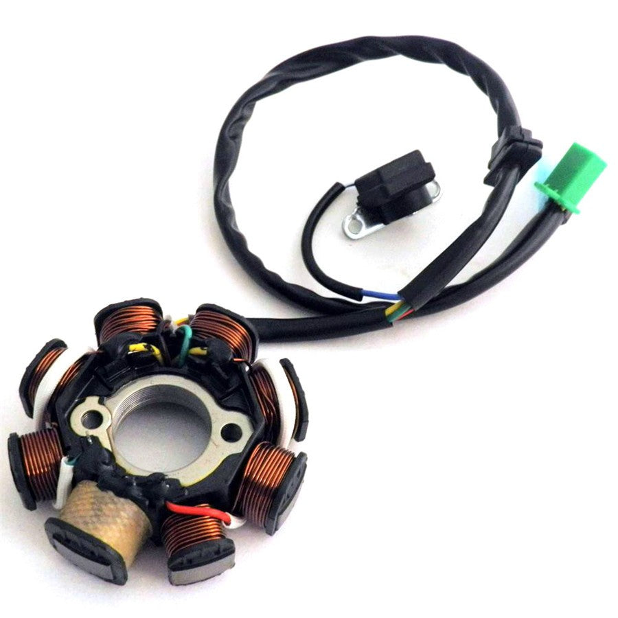 DC Ignition Stator Magneto Coil Generator 8Poles For GY6 150cc 125cc Scooter ATV Q