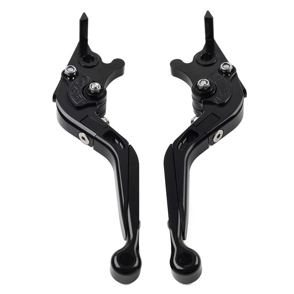 CNC FoldingExtendable Brake Clutch Lever for Suzuki DL1000/V-STROM GSX1400 black