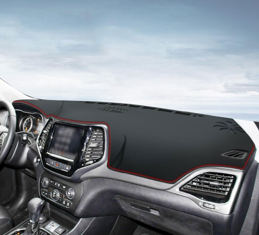 PU leather Dashboard Dash Mat Non-slip DashMat Shade for Jeep Cherokee 2014-2021