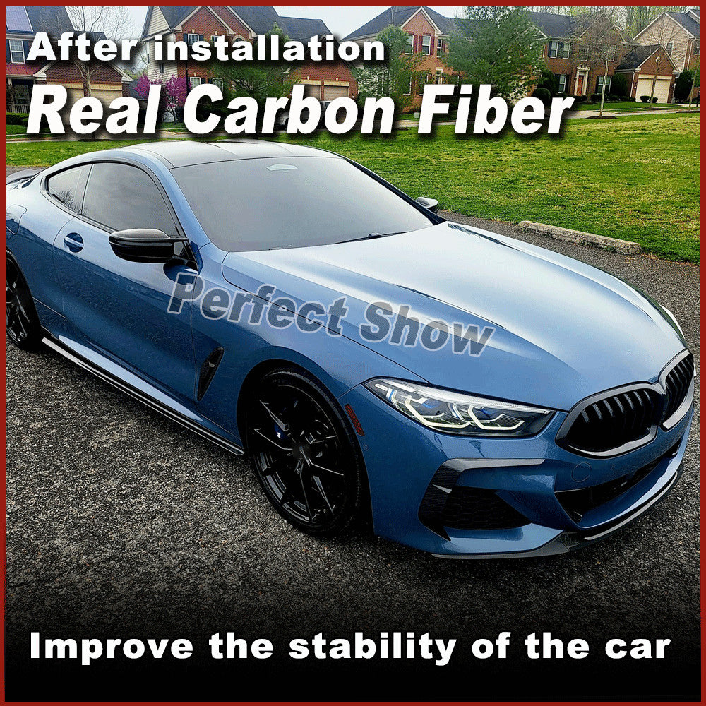 for BMW 8Series G14 G15 840i M850i 2019-23 REAL Carbon Side Skirts Panel Spoiler