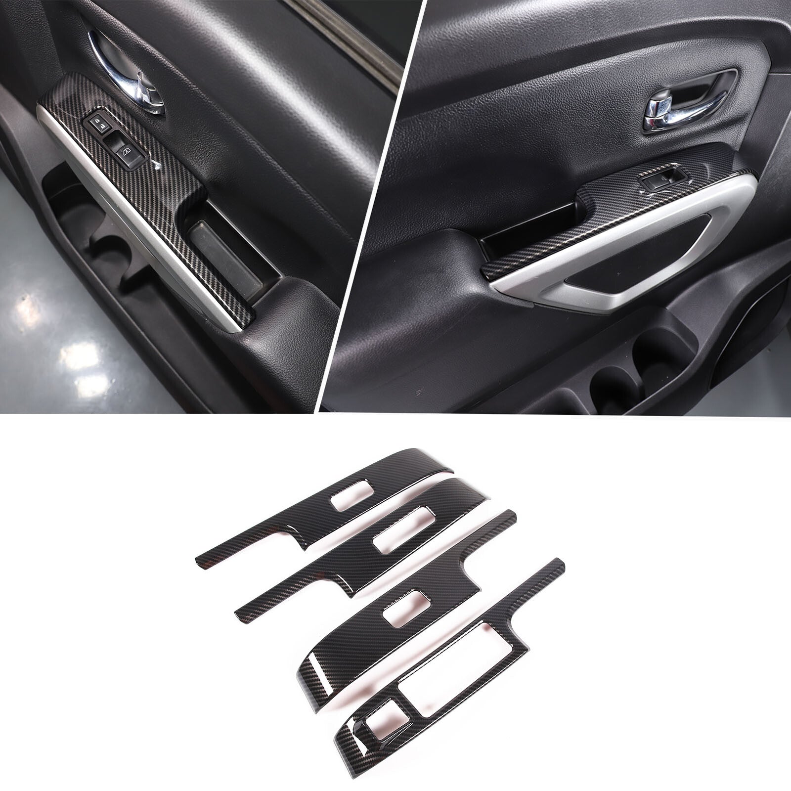 Red Carbon Fiber Console Dashboard Strip Trim Decal for Corvette C8 20-24- v