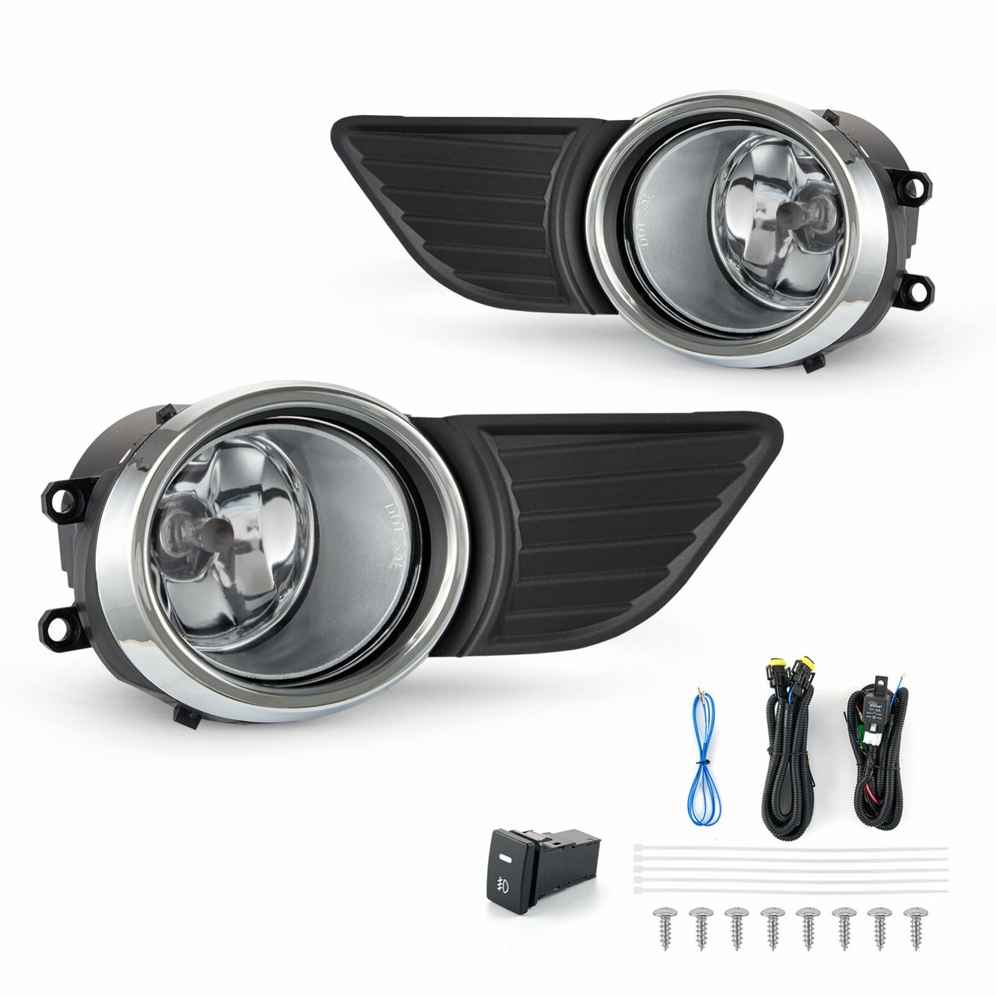 Fits 2011 - 2017 for Sienna Front Bumper Fog Light 1 Pair Left and Right - v