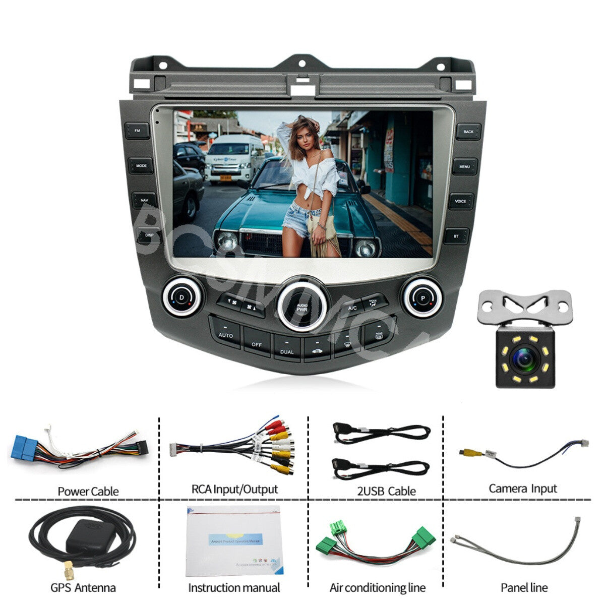 Android 13 Car GPS Navigation Wifi Radio Stereo Fit for Honda Accord 2003-2007