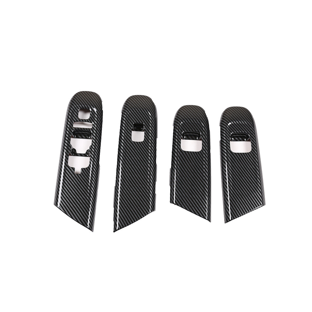 Window lift switch decorative cover for the 2022 C-Class in carbon fiber style. n