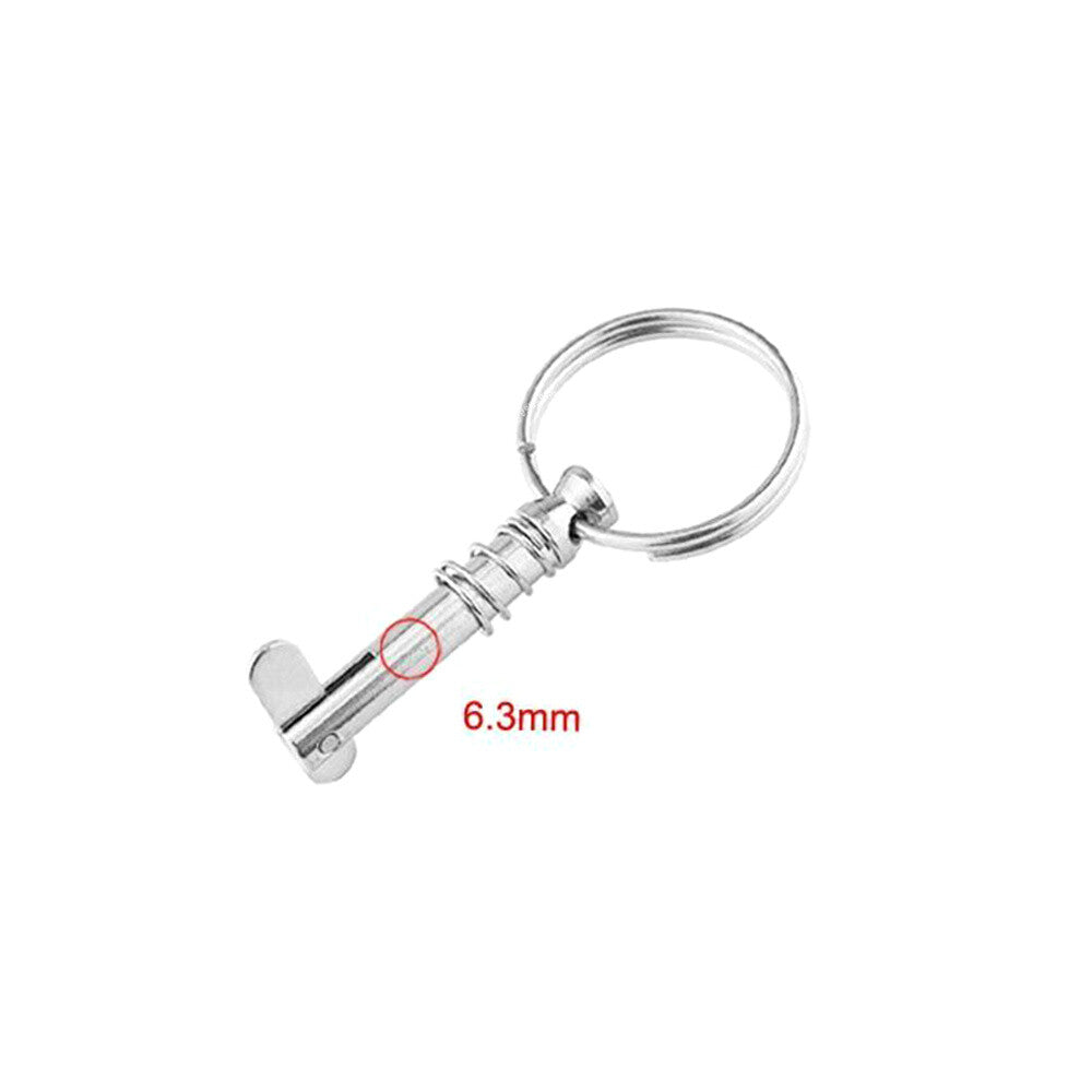 Stainless Steel Quick Release Pins 1/4 With Pull Ring Fit For Boat Bimini Top Q
