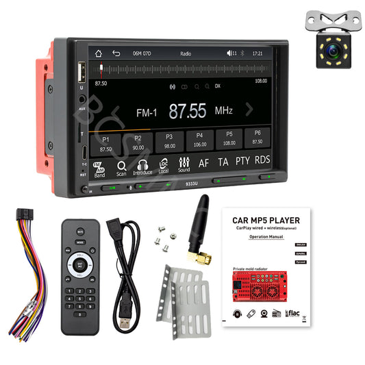 7 Double 2 DIN Car Stereo Radio MP5 Touch Screen Bluetooth FM USB Mirror Link