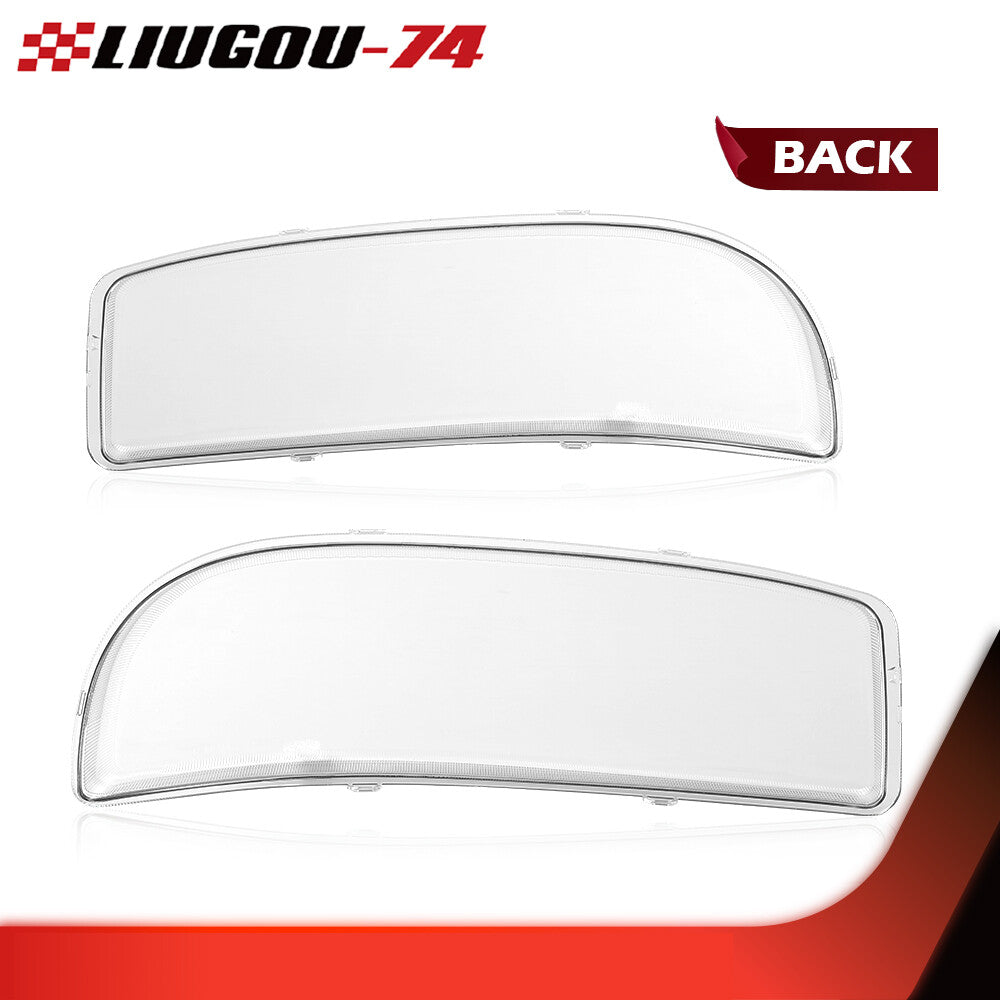 Fits 1999 - 2007 for Gmc for Sierra for Yukon Headlight Lens Anti-collision Light Clear Protective Cover Brand New - v