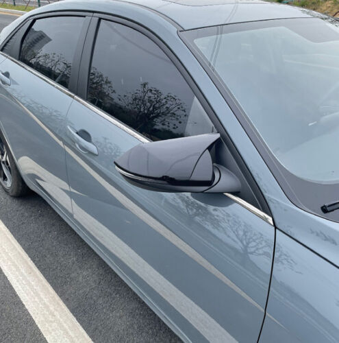 for Hyundai for Elantra 2021-2023 Black ABS OXHorn Rear View Side Door Mirror Cover
