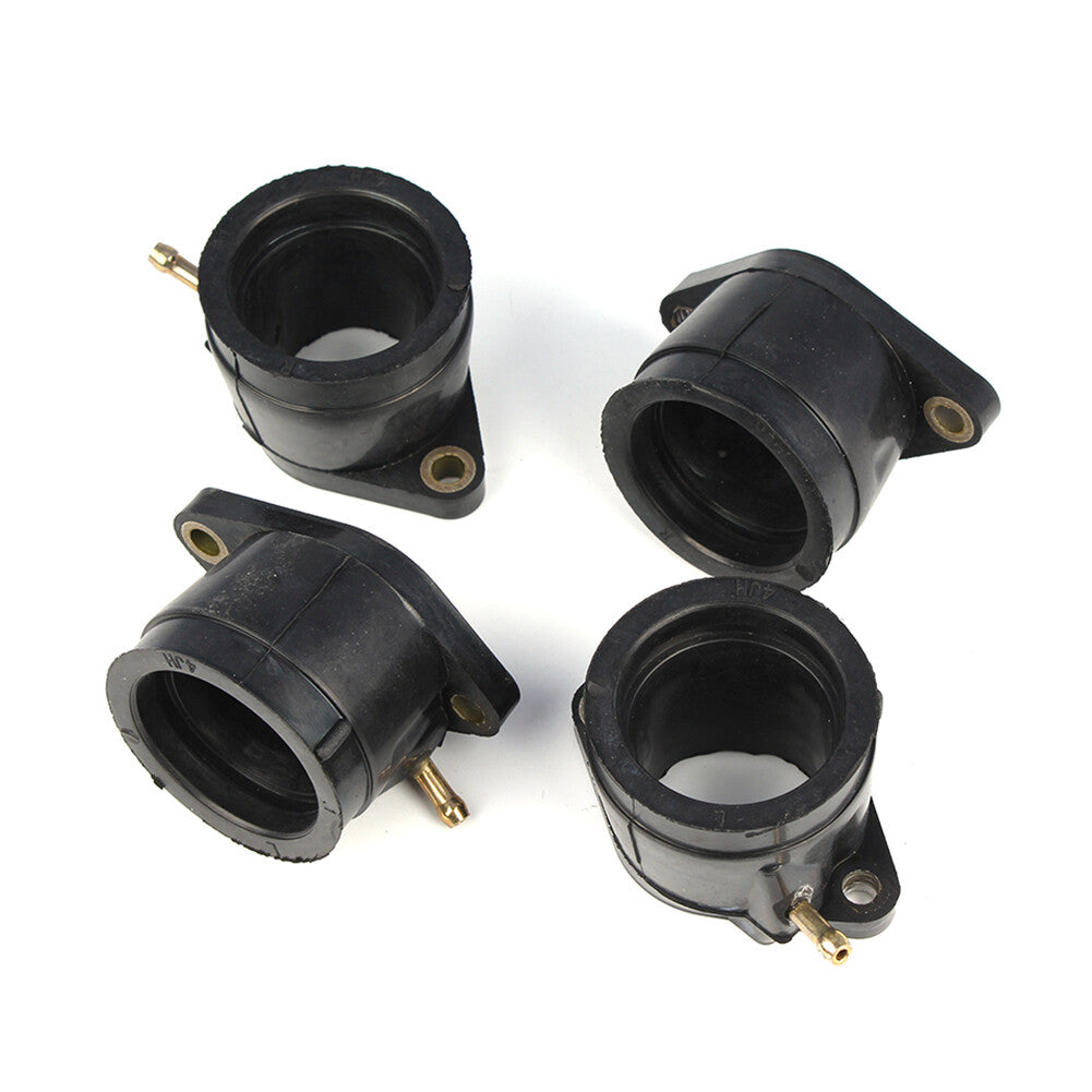 4x Carb Carburetor Intake Boot Set Fit for Yamaha YZF600R 1995-2007 Aluminum +Rubber Q