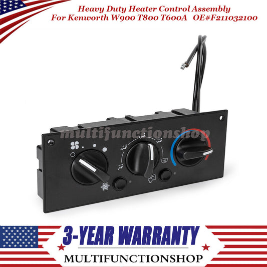 Heavy Duty Heater Control Assembly for Kenworth W900 T800 T600A 2002-2006 Q